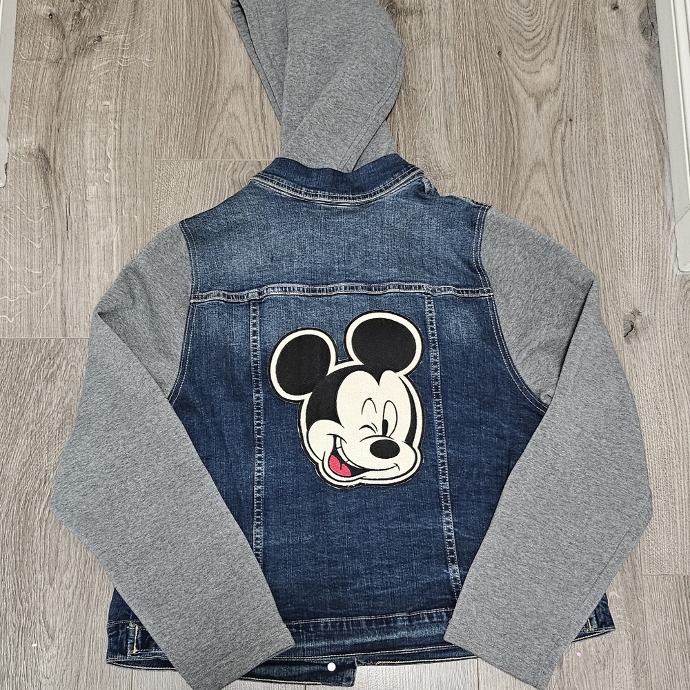 Disney Mickey Mouse Hooded Jean Jacket